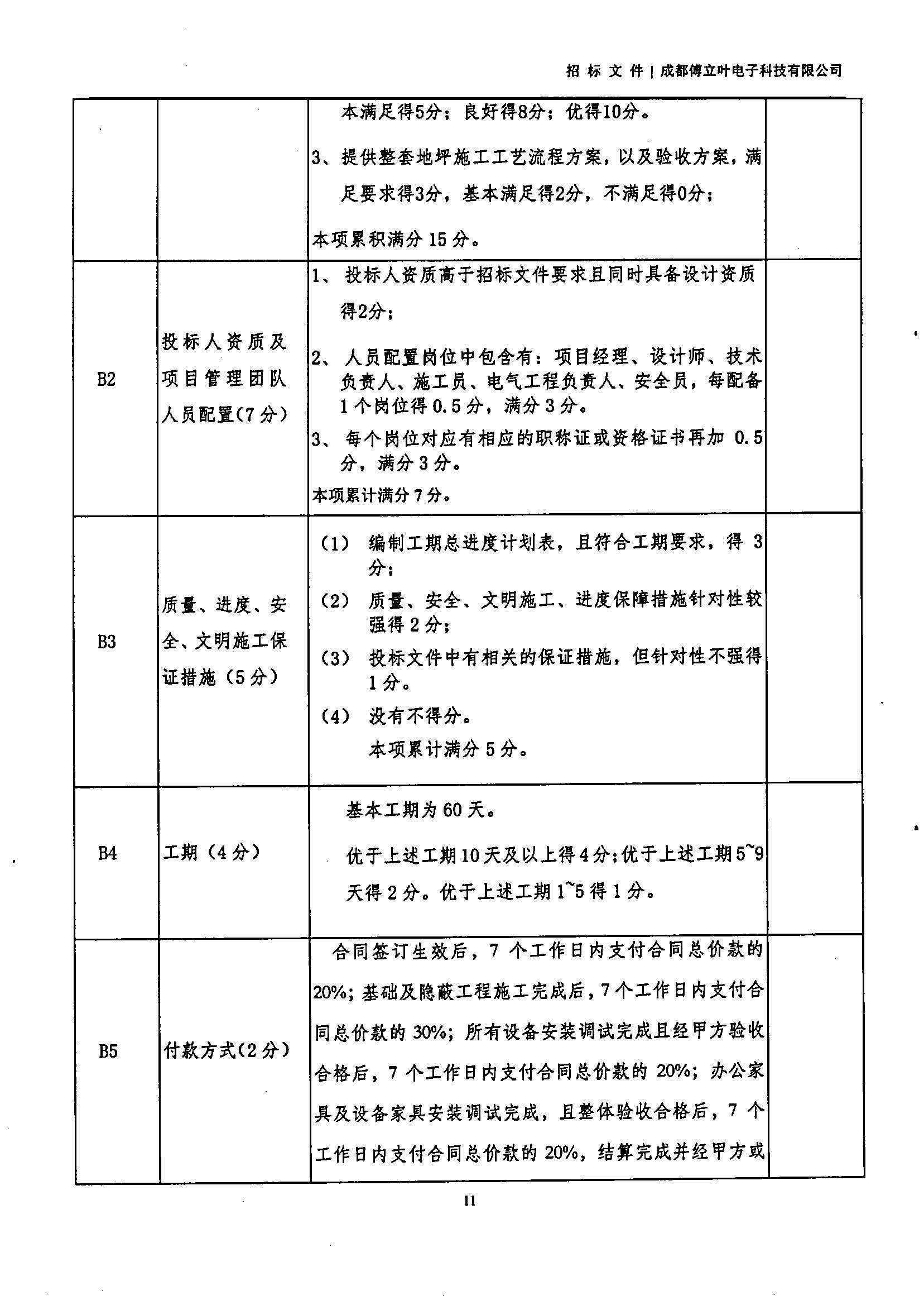 傅立葉生產中心擴產場地裝修項目設計與施工招標書_頁面_11